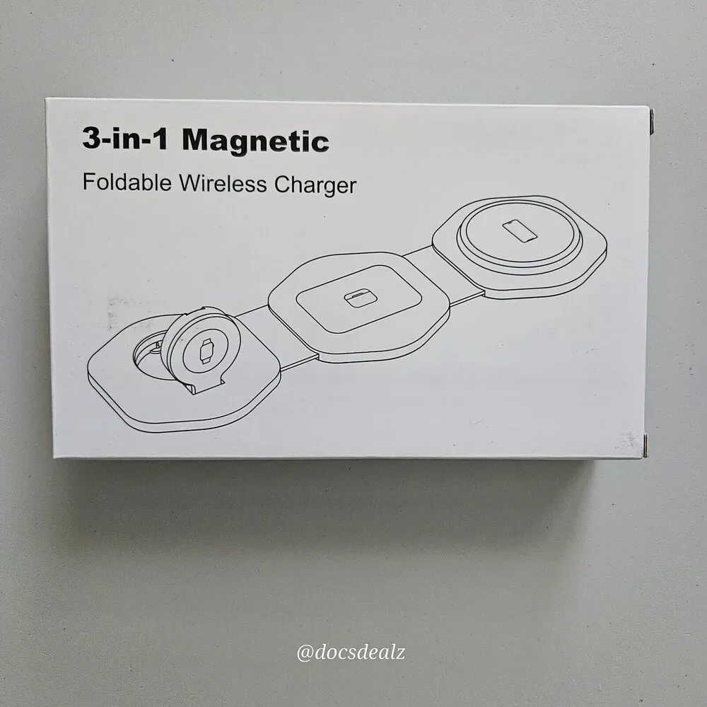 3-in-1 Magnetic Foldable Wireless Charger